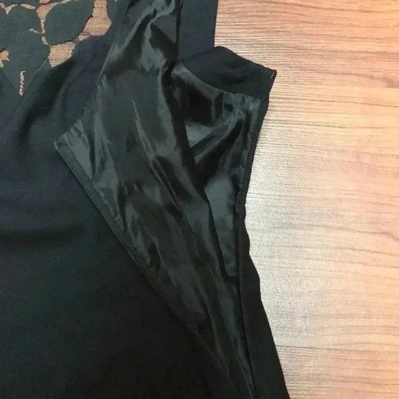 Monteau Black Sheath Dress, Large - Picture 6 of 6